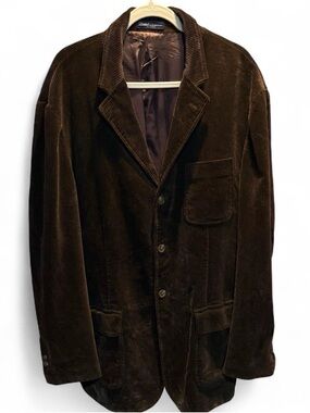 Grail Find Vintage Polo Ralph Lauren Heavy Corduroy Blazer Rare Size XXL